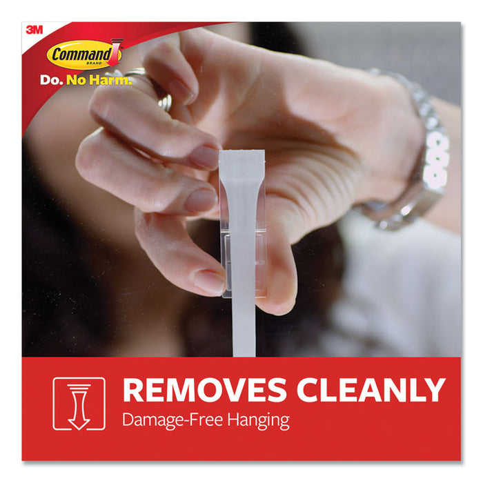 Large Utility Hooks, Plastic, White, Supports 5 lb, 4/Pack