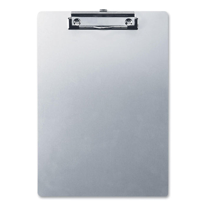 Aluminum Clipboard, Holds 8.5 x 11 Sheets, Silver