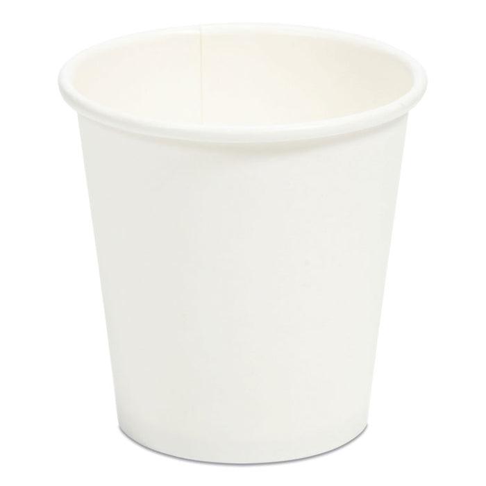 White Paper Hot Cups, 3 oz, 100/Pack