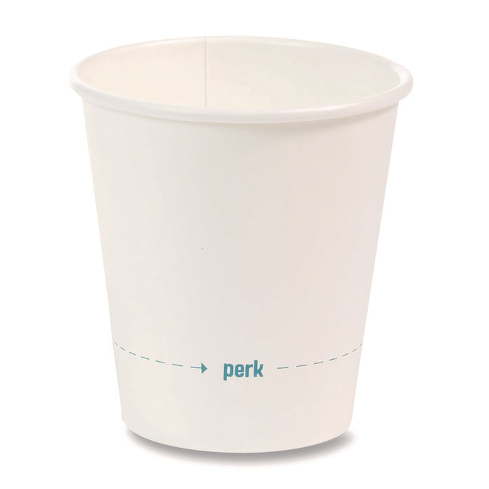 White Paper Hot Cups, 10 oz, 50/Pack