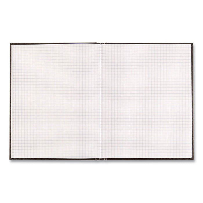 Professional Quad Notebook, Quadrille Rule (4 sq/in), Black Cover, (96) 9.25 x 7.25 Sheets