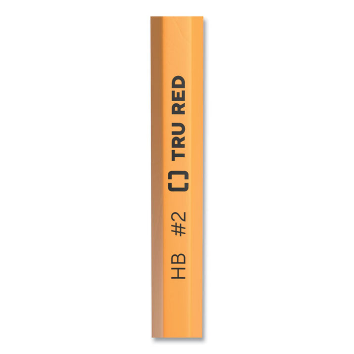 Wooden Pencil, HB (#2), Black Lead, Yellow Barrel, 48/Pack
