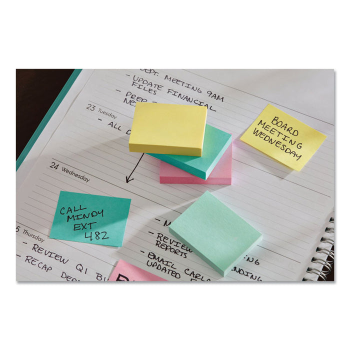 Original Pads in Beachside Cafe Collection Colors, 1.38" x 1.88", 100 Sheets/Pad, 12 Pads/Pack