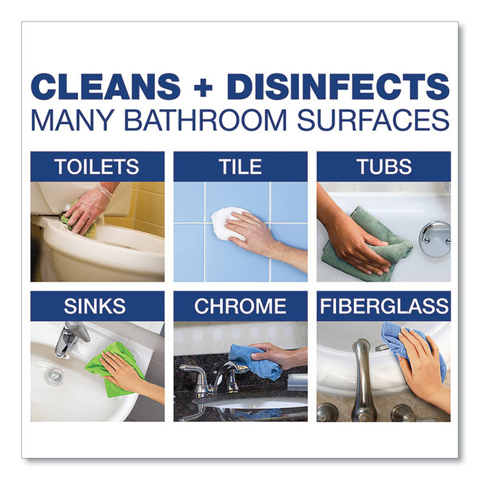 Disinfecting-Sanitizing Bathroom Cleaner, Citrus Scent, 1 gal Closed-Loop Plastic Jug, 3/Carton