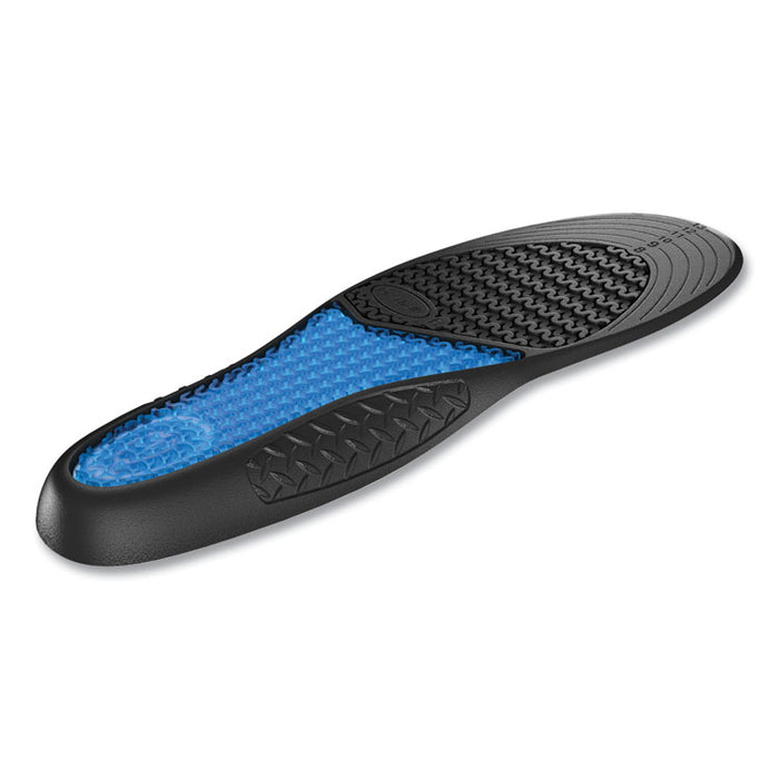 Comfort and Energy Work Massaging Gel Insoles, Men, Men's Sizes 8 to 14, Black/Blue, Pair