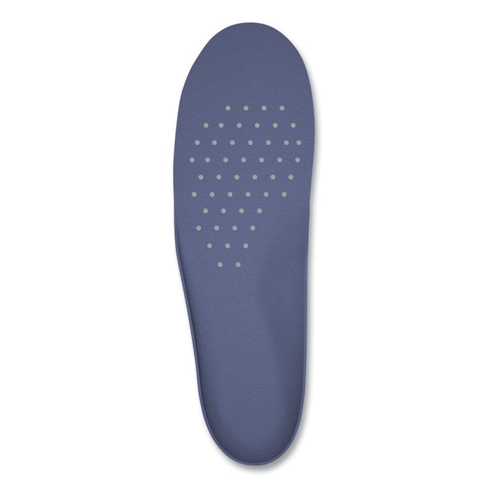 Pain Relief Orthotic Heavy Duty Support Insoles, Men, Men's Sizes 8 to 14, Gray/Blue/Orange/Yellow, Pair