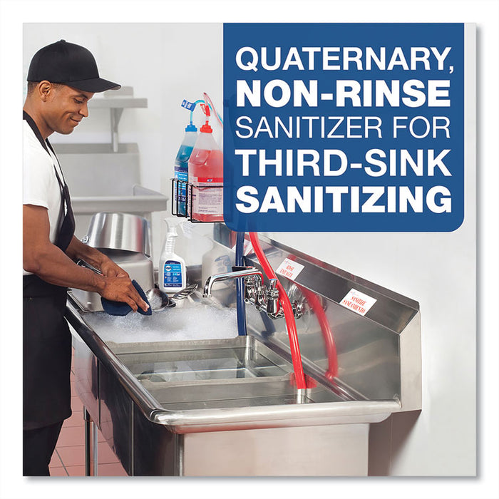 Broad Range Quaternary Sanitizer, Sweet Scent, 1 gal Closed-Loop Plastic Jug, 3/Carton