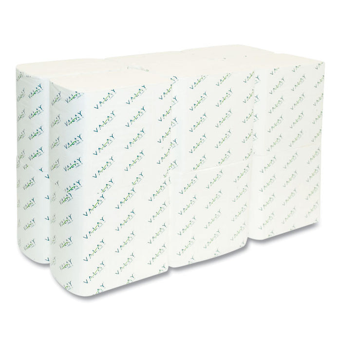 Valay Interfolded Napkins, 1-Ply, White, 6.5 x 8.25, 6,000/Carton