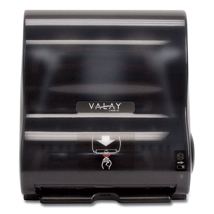 Valay 10 Inch Roll Towel Dispenser, 13.25 x 9 x 14.25, Black