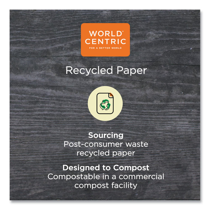 100% PCW Recycled Paper Towels, 1-Ply, 9 x 9, Natural, 250/Pack, 16 Packs/Carton