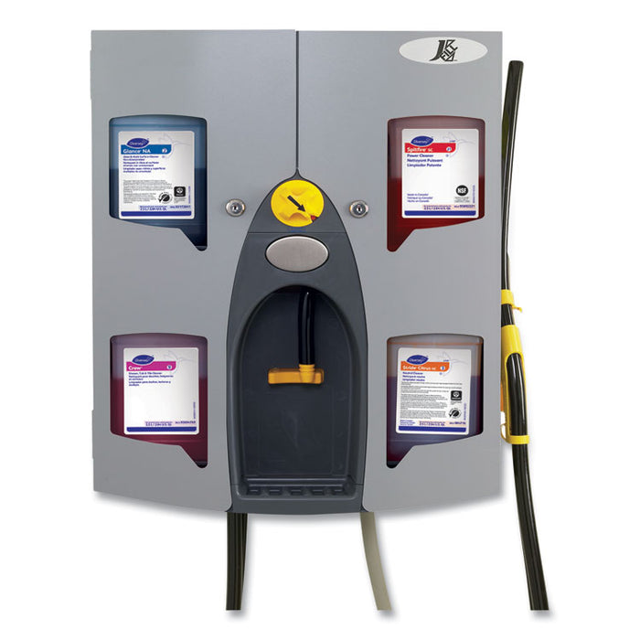 J-Fill QuattroSelect Dispensing System, Four Dispenser, Air Gap, 2.5 L, 18.5 x 7.5 x 24.25, Silver