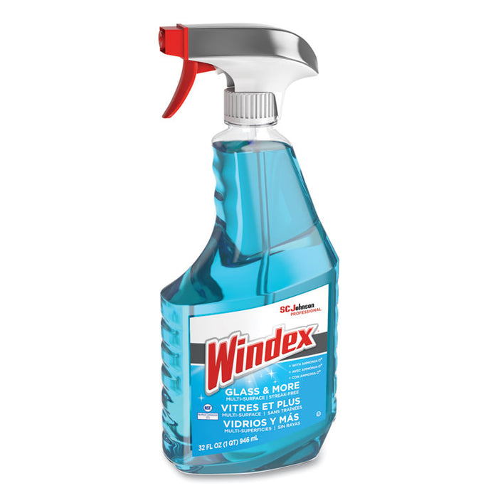 Ammonia-D Glass Cleaner, 32 oz Spray Bottle, 8/Carton