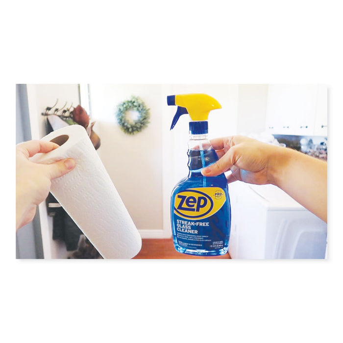 Streak-Free Glass Cleaner, 32 oz Spray Bottle, 12/Carton