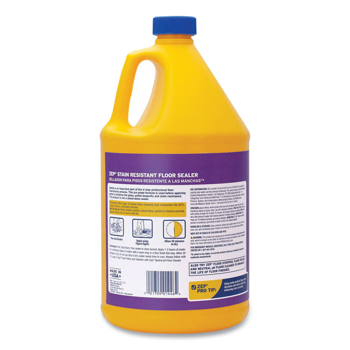 Stain Resistant Floor Sealer, 1 gal Bottle, 4/Carton