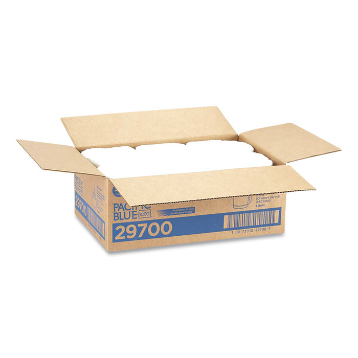 Pacific Blue Select Disposable Surface System Centerpull Wipe Refill, 12 x 12, White, 90/Roll, 6 Rolls/Carton