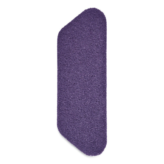 Twister Floor Pad, Crystal Shield, 17" Diameter, Gray, 2/Carton