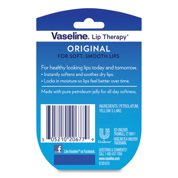 Lip Therapy, Original Flavor, 0.25 oz Plastic Flip-Top Container, 32/Carton