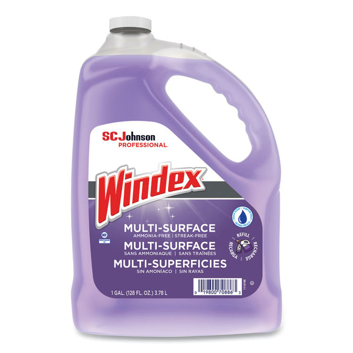 Non-Ammoniated Glass/Multi Surface Cleaner, 128 oz Bottle, 4/Carton