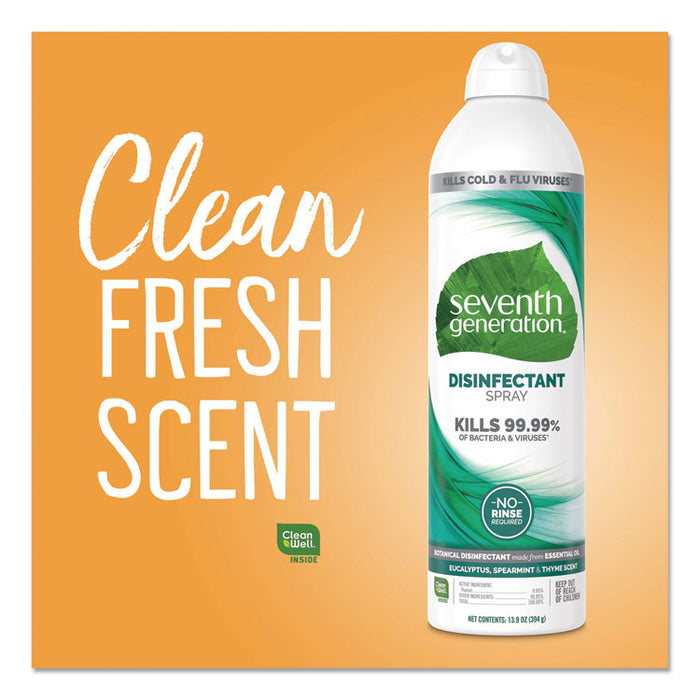 Disinfectant Sprays, Eucalyptus/Spearmint/Thyme Scent, 13.9 oz, Spray Bottle