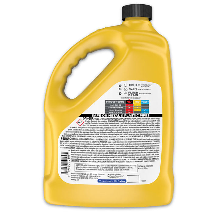 Max Gel Clog Remover, 128 oz Bottle, 4/Carton
