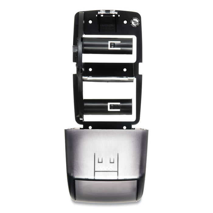 Duett Classic Standard Toilet Tissue Dispenser, 2 Roll, 7.5 x 7 x 12.75, Black Pearl
