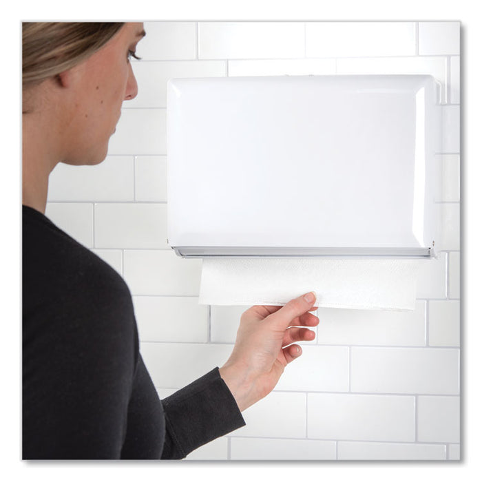 Singlefold Paper Towel Dispenser, 10.75 x 6 x 7.5, White