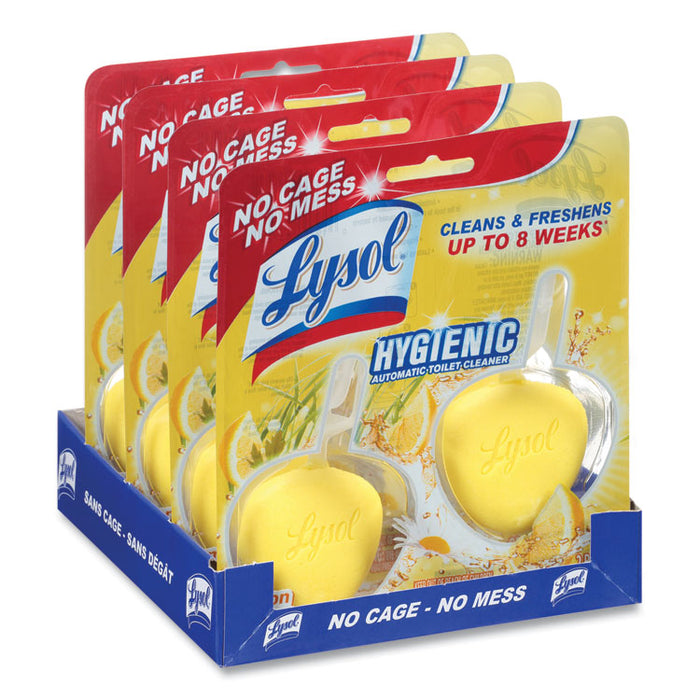 Hygienic Automatic Toilet Bowl Cleaner, Lemon Breeze Scent, 1.41 oz Block, 2/Pack