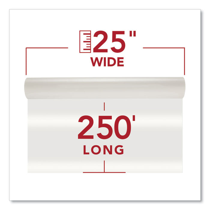 NAP-Lam I Roll Film, 3 mil, 25" x 250 ft, Gloss Clear, 2/Box