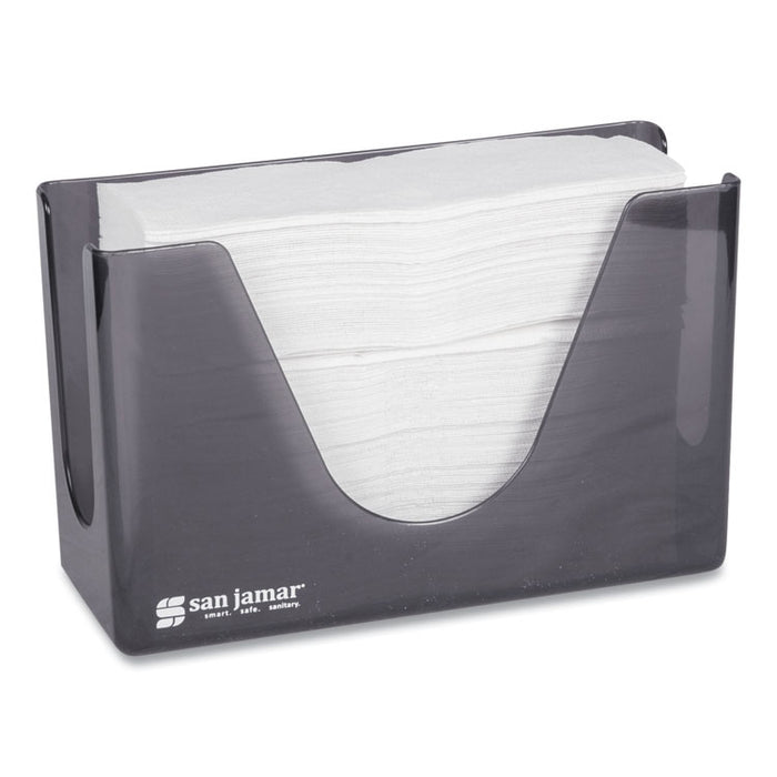 Countertop Folded Towel Dispenser, 11 x 4.38 x 7, Black Pearl
