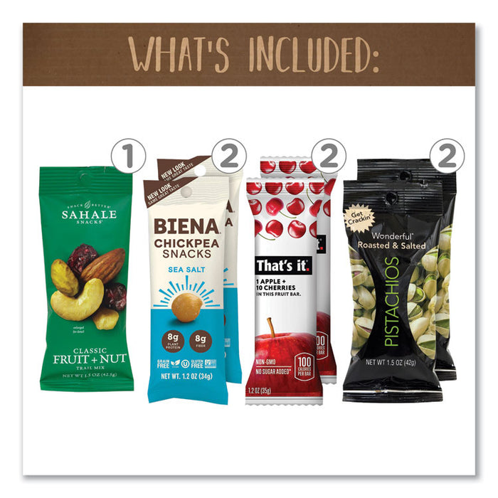 Vegan Snack Box, 15 Assorted Snacks/Box