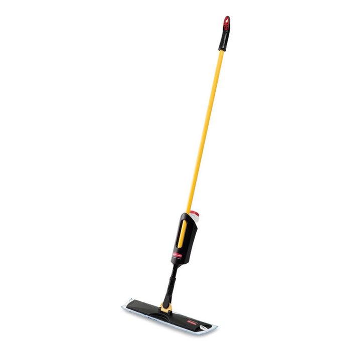Light Commercial Spray Mop, 18" Blue Head, 52" Steel Handle