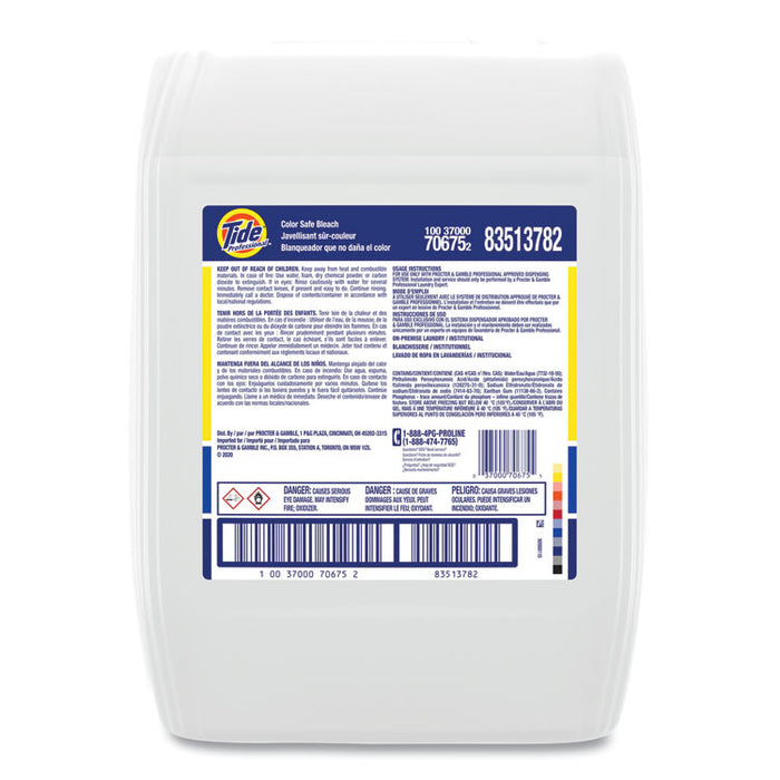 Color Safe Bleach Laundry Additive, Unscented, 5 gal Closed-Loop Container