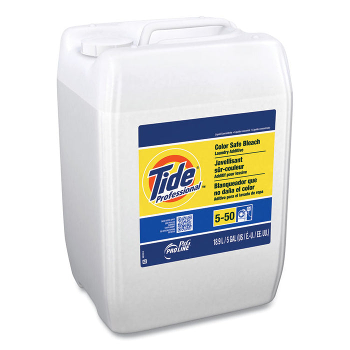 Color Safe Bleach Laundry Additive, Unscented, 5 gal Closed-Loop Container