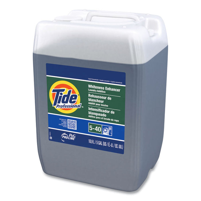 Whiteness Enhancer Laundry Additive, Unscented, 5 gal, Closed-Loop Container