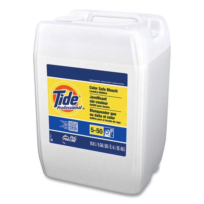 Color Safe Bleach Laundry Additive, Unscented, 5 gal Closed-Loop Container