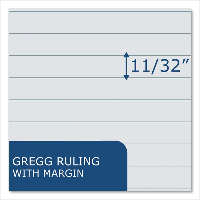 EnviroShades Steno Notepad, White Cover, Gregg Rule, (80) Gray 6 x 9 Sheets, 4/Pack