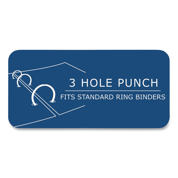 Notebook Filler Paper, 3-Hole, 8 x 10.5, Wide/Legal Rule, 100/Pack