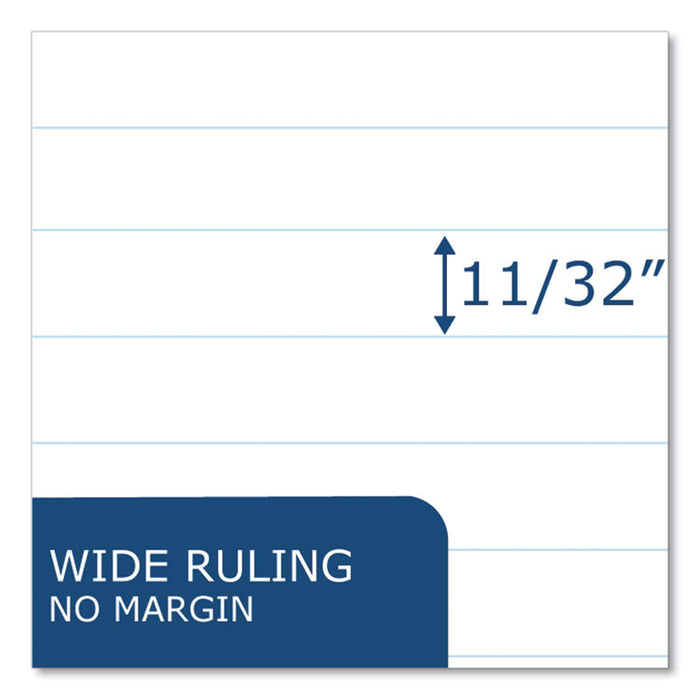 Plain Cover Composition Book, Wide/Legal Rule, Manila Cover, (48) 8.5 x 7 Sheets