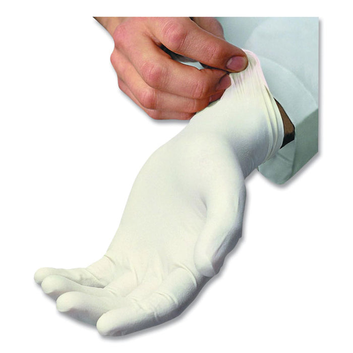 L5101 Series Lightly Powdered Latex Gloves, Medium, 4 mil Thick, 9" Long, Cream, 100/Box