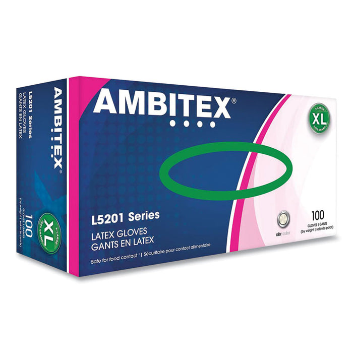 L5201 Series Powder-Free Latex Gloves, X-Large, 4 mil Thick, 9" Long, Cream, 100/Box