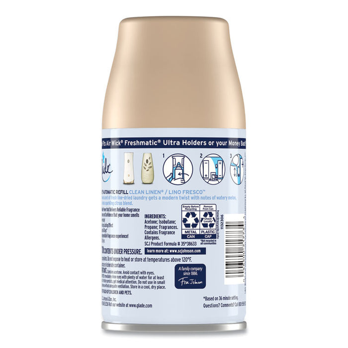 Automatic Air Freshener, Clean Linen, 6.2 oz Spray Can