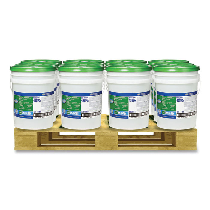 Liquid Chlorine Sanitizer, Chlorine Scent, 5 gal Pail