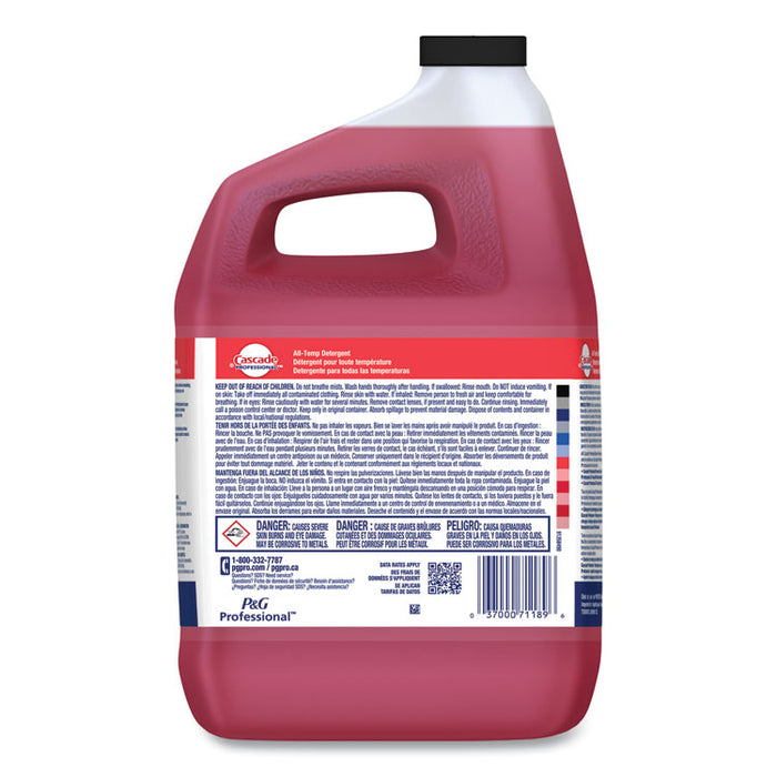 All-Temp Detergent, Unscented, 1 gal Bottle, 2/Carton