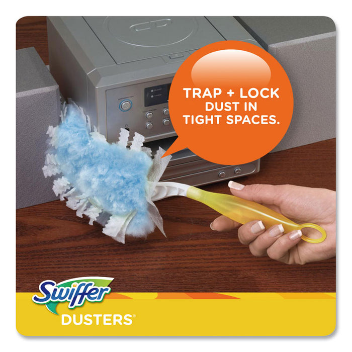 Dusters Refill, Dust Lock Fiber, Unscented, Light Blue, 10/Box, 4 Box/Carton