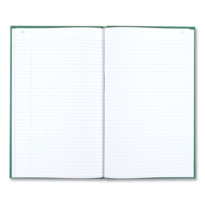Emerald Series Account Book, Green Cover, 12.25 x 7.25 Sheets, 150 Sheets/Book