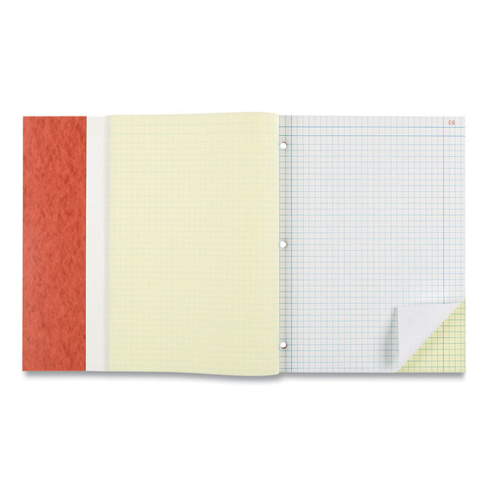 Duplicate Laboratory Notebooks, Two-Part Carbonless, Quadrille Rule (4 sq/in), Brown Cover, (200) 11 x 9.25 Sheets