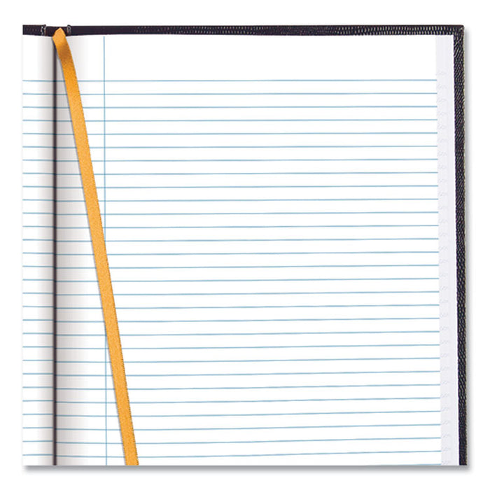 Executive Notebook with Ribbon Bookmark, 1-Subject, Medium/College Rule, Blue Cover, (75) 11 x 8.5 Sheets