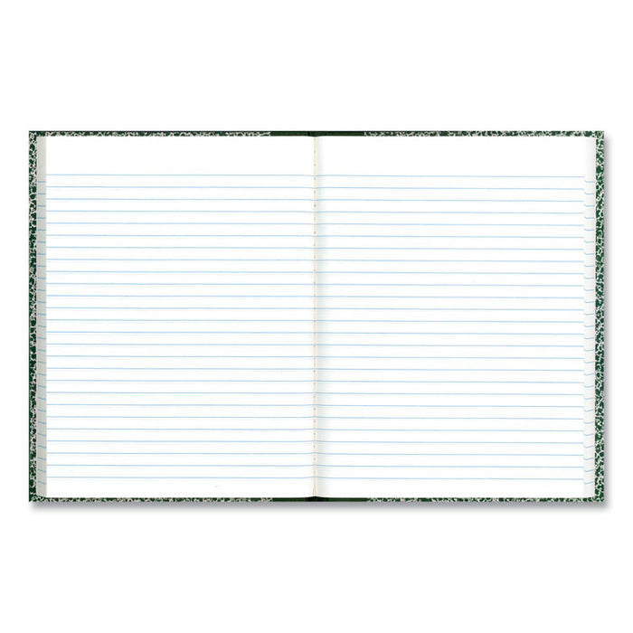 Lab Notebook, Wide/Legal Rule, Green Marble Cover, (96) 10.13 x 7.88 Sheets