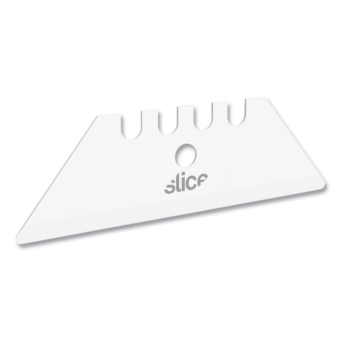 Safety Utility Knife Blades, Rounded Tip, Ceramic Zirconium Oxide, 2/Pack