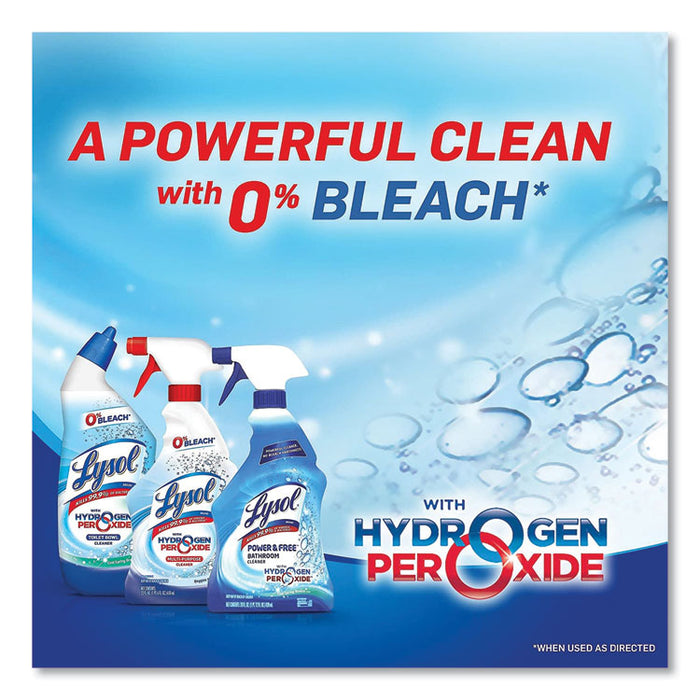 Bathroom Cleaner with Hydrogen Peroxide, Cool Spring Breeze Scent, 22 oz Trigger Spray Bottle, 12/Carton